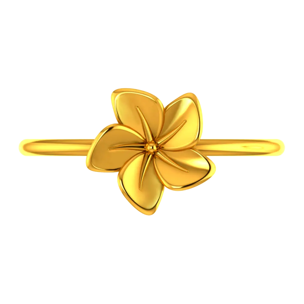 14K Gold floral ring with beautiful gold petals