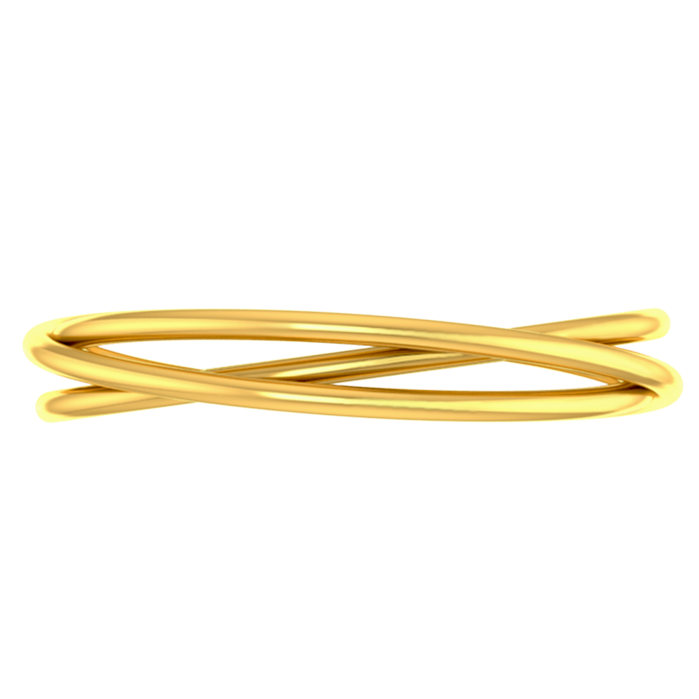 New Latest Gold Ring For Ladies without Stone RJ-LR0026 | Pure Gold Jeweller