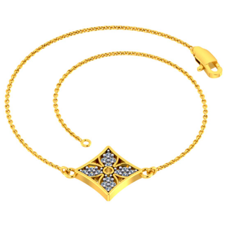 P.C. Chandra Jewellers 22KT (916) Yellow Gold Bracelet for Women - 2.7  Grams : Amazon.in: Fashion