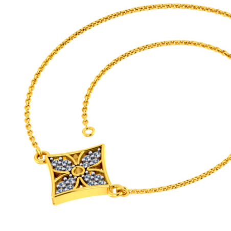 P.C. Chandra Jewellers 18KT (750) Yellow Gold & Diamond Bracelet for Women  - 3.7 Grams : Amazon.in: Fashion