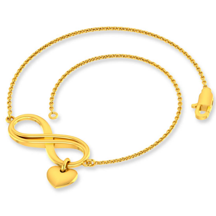 Dainty Gold or Silver Loop Chain Bracelet Gold