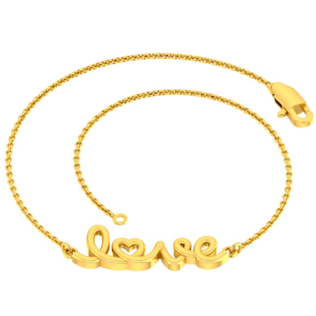 Buy Melorra 14k Gold & Diamond Speak Love Bracelet for Women Online At Best  Price @ Tata CLiQ