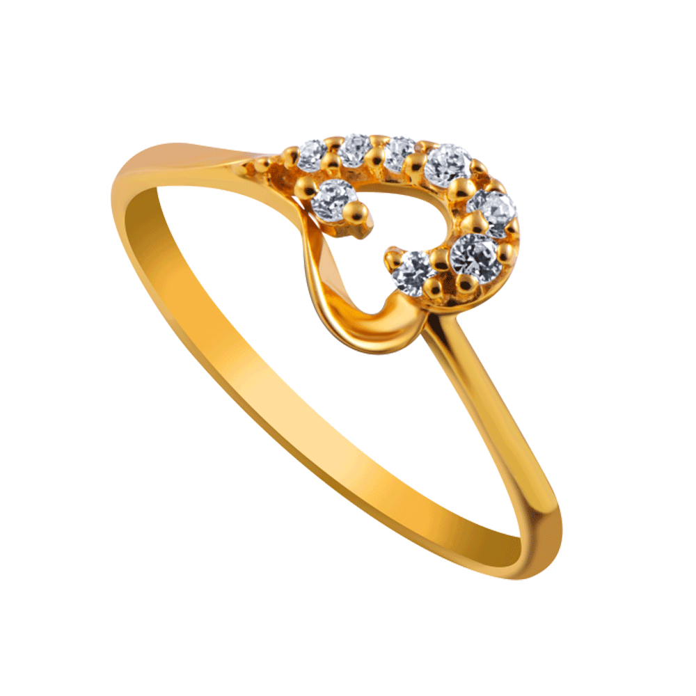 SPE Gold - Circle Stone Female Gold Ring - Poonamallee