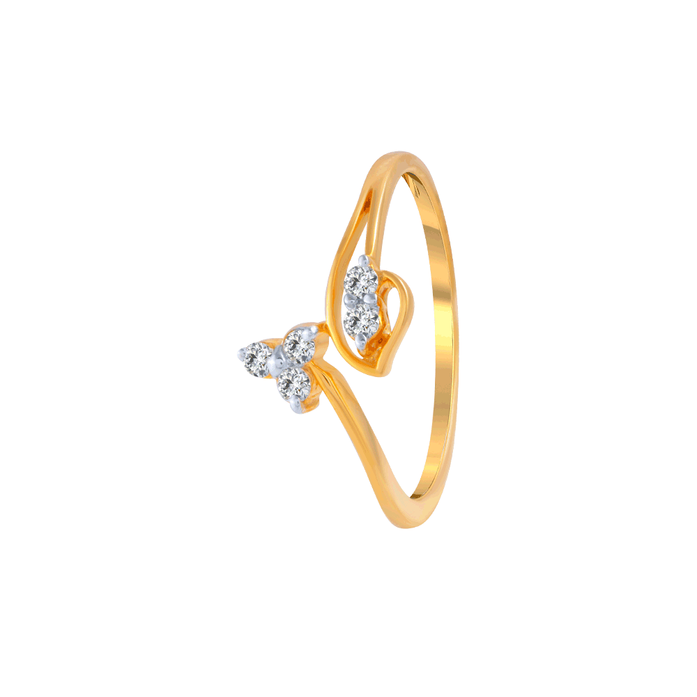 P. C. Chandra Jewellers 18 KT Yellow Gold and Diamond Ring for Women - Shop  online at low price for P. C. Chandra Jewellers 18 KT Yellow Gold and Diamond  Ring for Women at Helmetdon.in