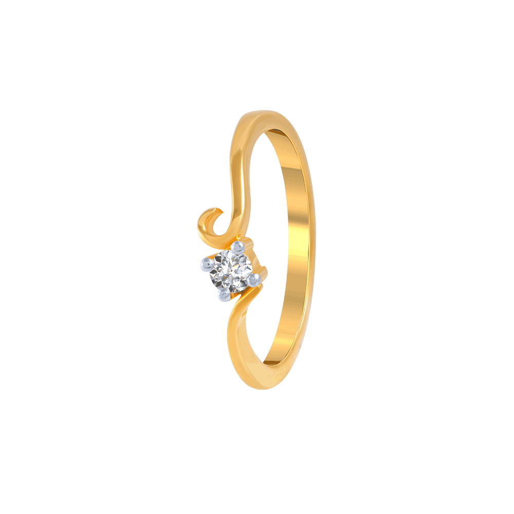 Diamond Marquise Promise Ring 1/5 ct tw Round-cut 10K Yellow Gold | Kay