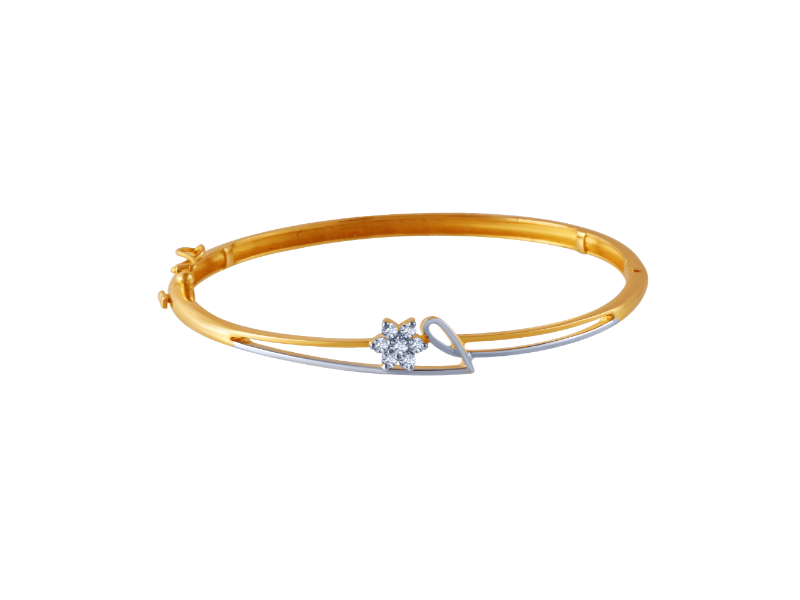 18K Real Diamond Natural Diamond Tennis Bracelet | Pachchigar Jewellers  (Ashokbhai)