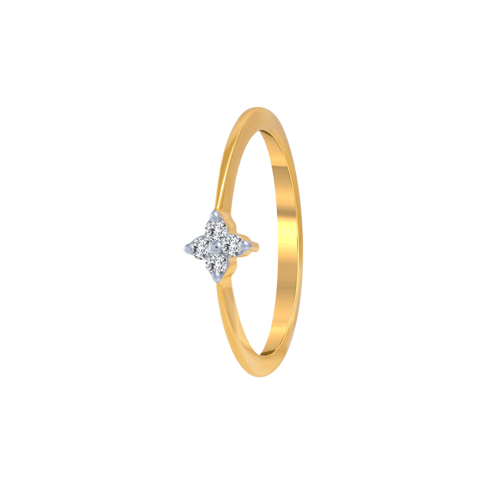 P.C. Chandra Jewellers 14k (585) Rose Gold and Diamond Ring for Women :  Amazon.in: Fashion