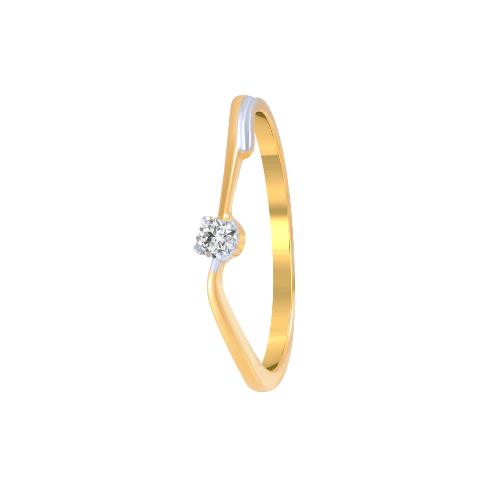 8 KT Yellow Gold And Diamond Ring at Rs 17245 | सोने की अंगूठी in Kolkata |  ID: 20971449333