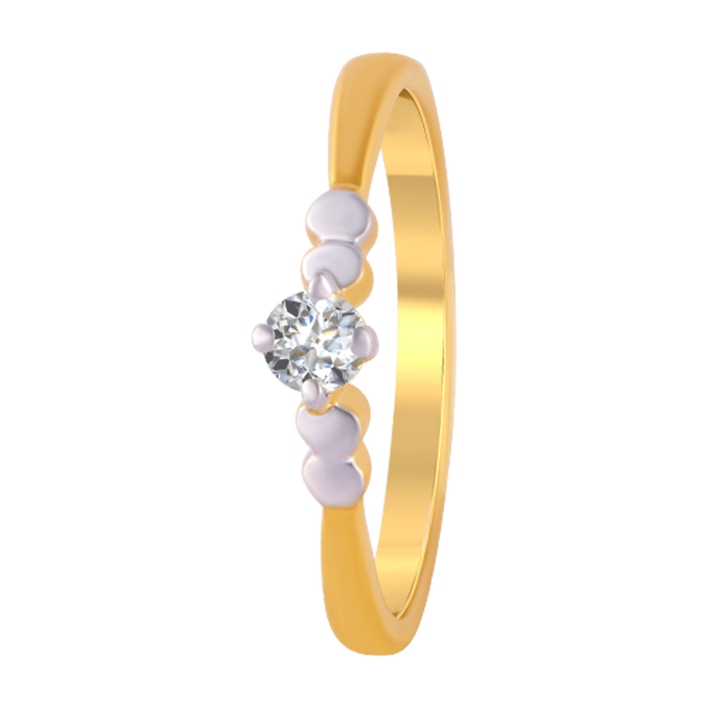 Diamond Solitaire Ring 1 carat Round-cut 14K Yellow Gold (K/I2) | Kay Outlet