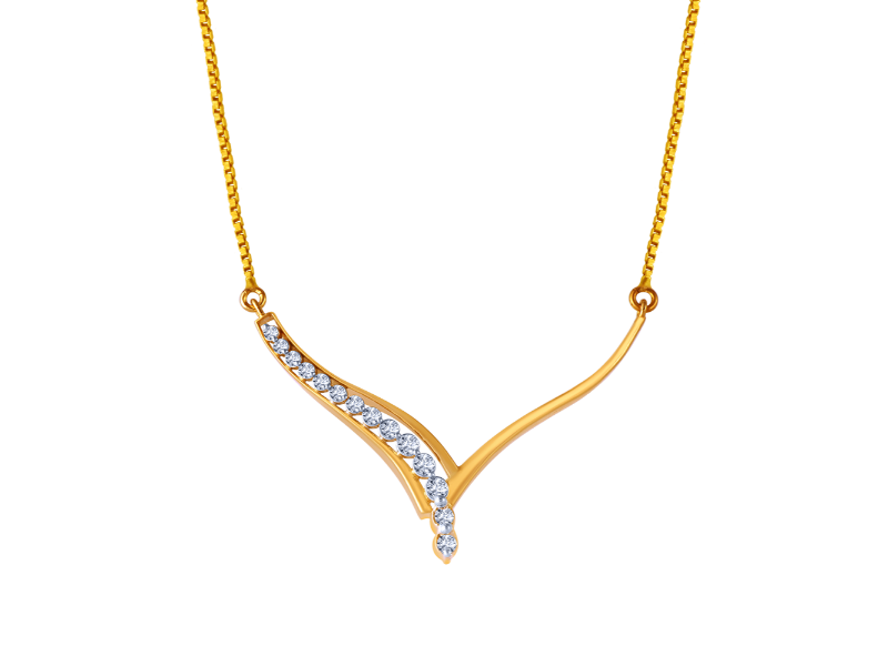 Tasteful Delicate Pearl 22k Gold Necklace – Andaaz Jewelers