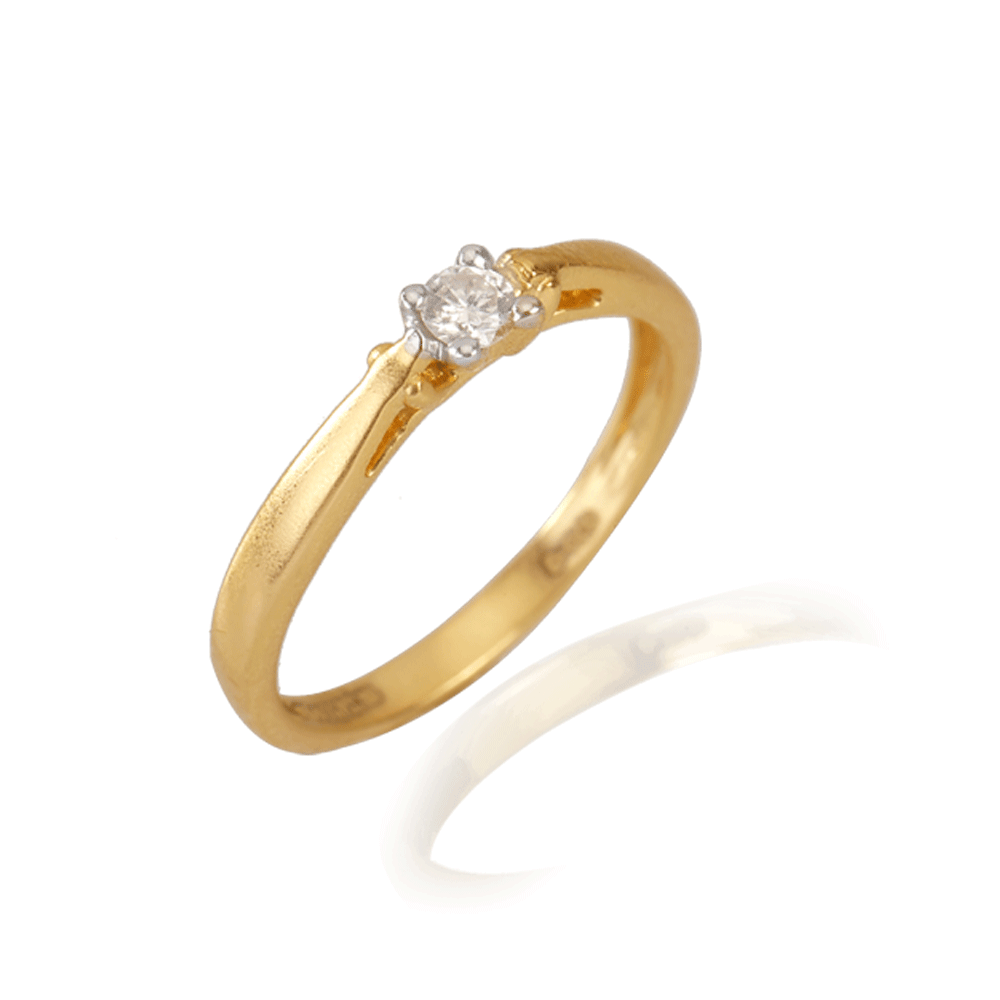 18K gold diamond floral ring | PC Chandra Jewellers