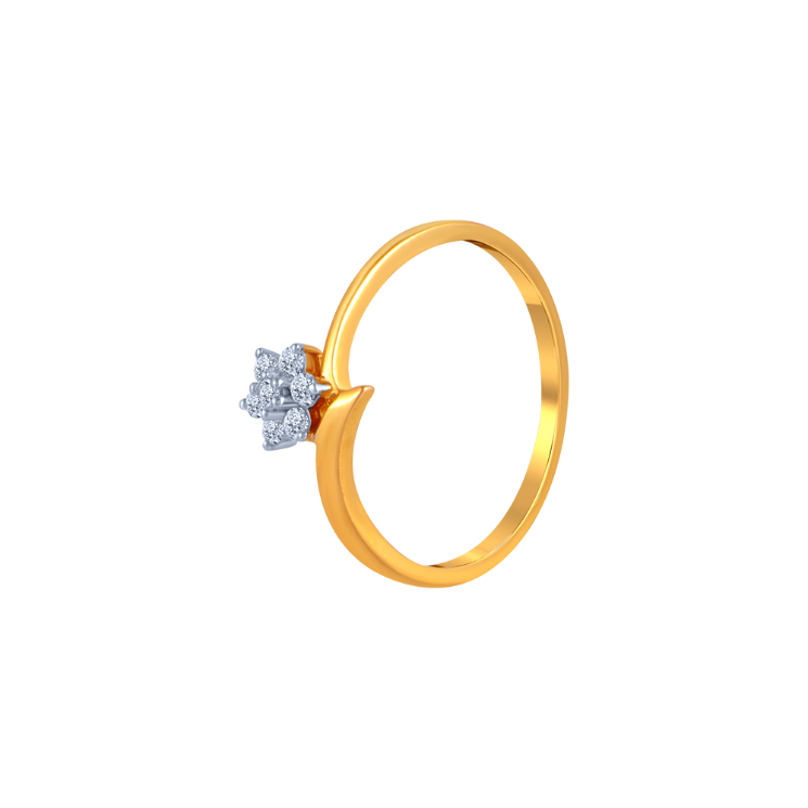 22KT Gold Diamond Ring for Men| PC Chandra Jewellers