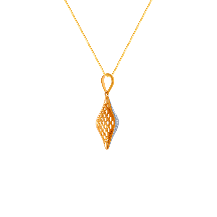 Honeycomb Dual Colour Diamond Pendant