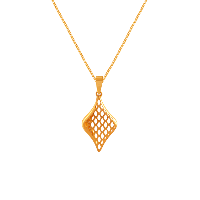 Honeycomb Dual Colour Diamond Pendant