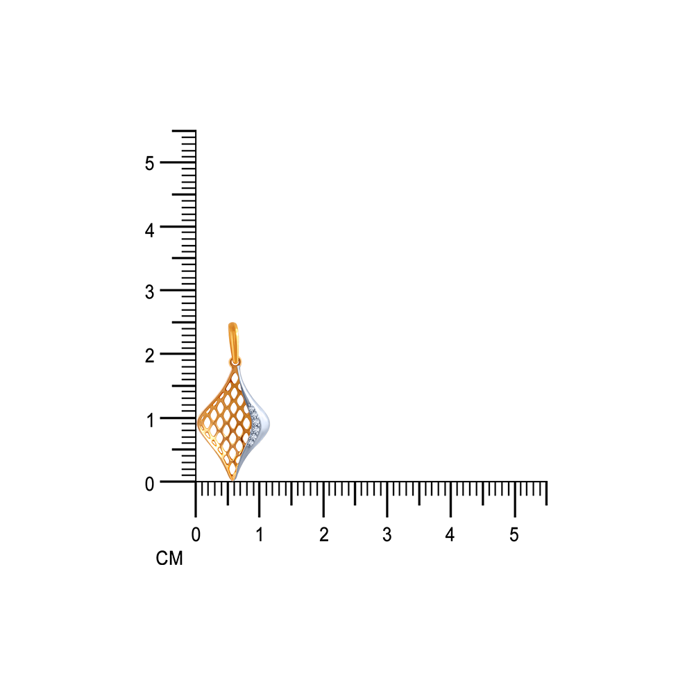 Honeycomb Dual Colour Diamond Pendant