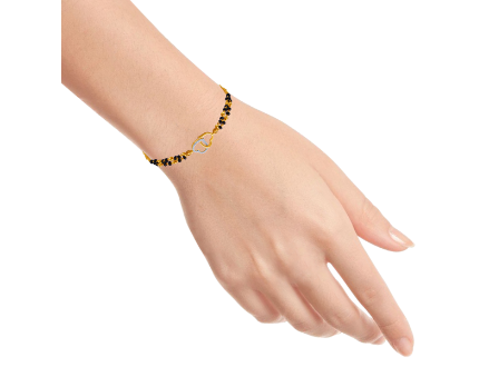 Infinity Mangalsutra Bracelet | Mangalsutra bracelet, Modern bracelets,  Diamond cuts