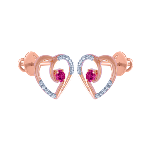 Tiffany Victoria™ diamond vine circle earrings in 18k rose gold, small. |  Tiffany & Co.