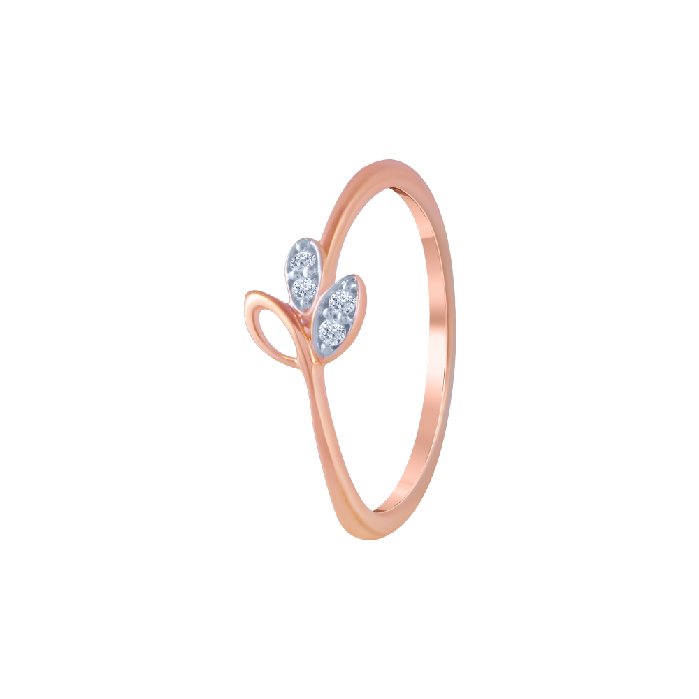 Buy Pretty Enticing Solitaire Rose Gold Plated Sterling Silver Ring by  Mannash™ Jewellery