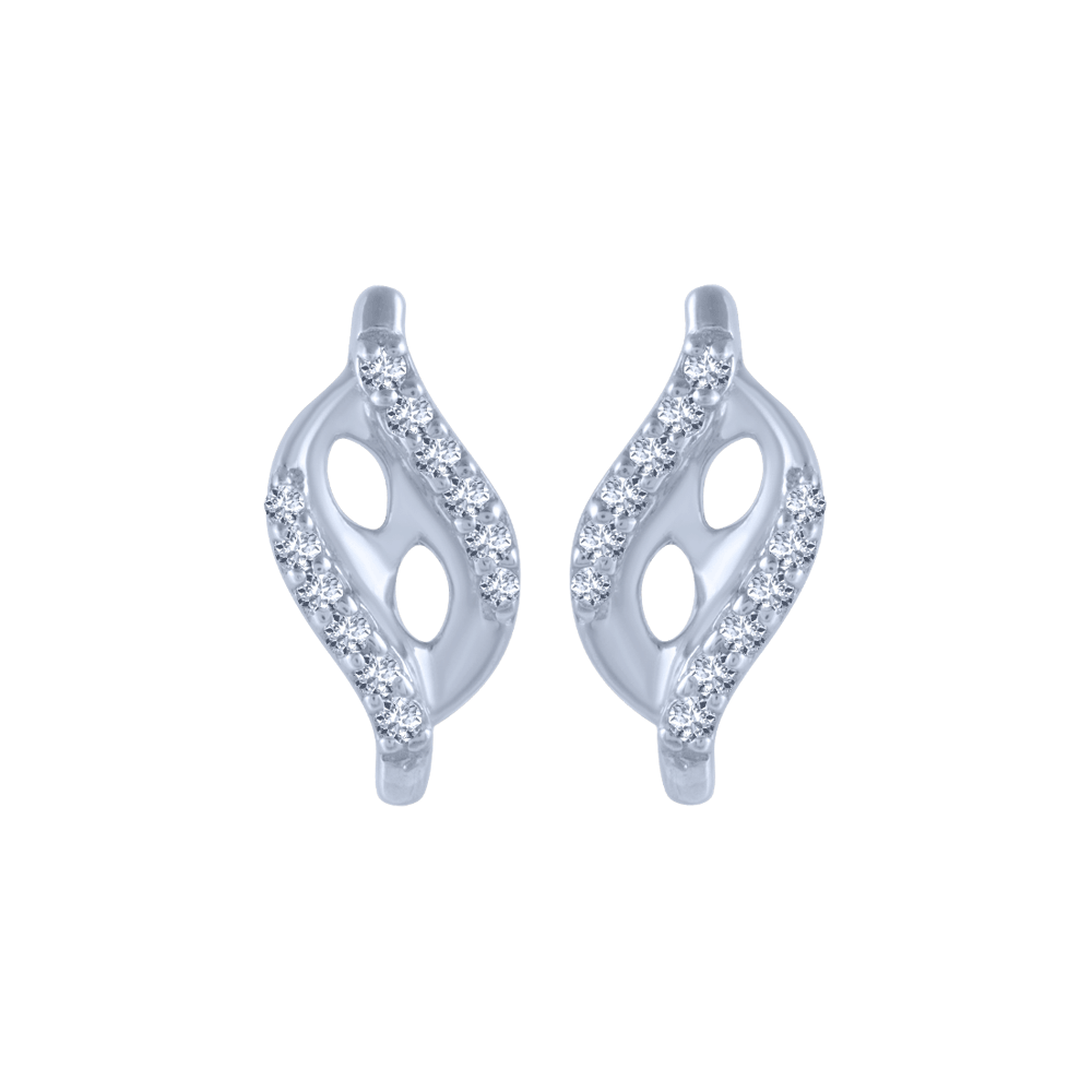 Pave 0.56 Cts Round Brilliant Cut Natural Diamonds Stud Earrings In 750 18K  Gold — Jisha Jewels