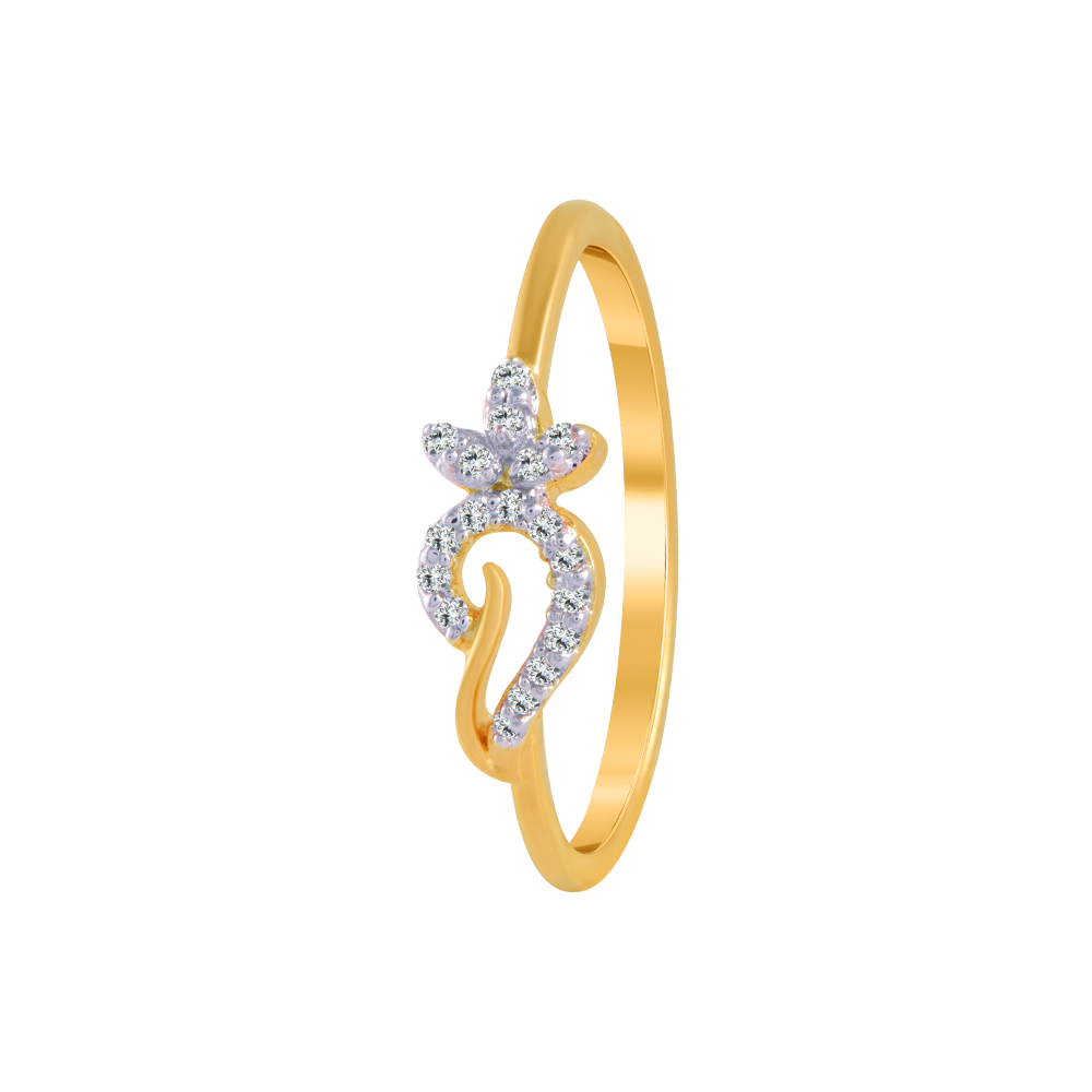 Angelic Gold Plated Oxidised Geometric Shape Self Design Ring - Styylo  Fashion - 3941080