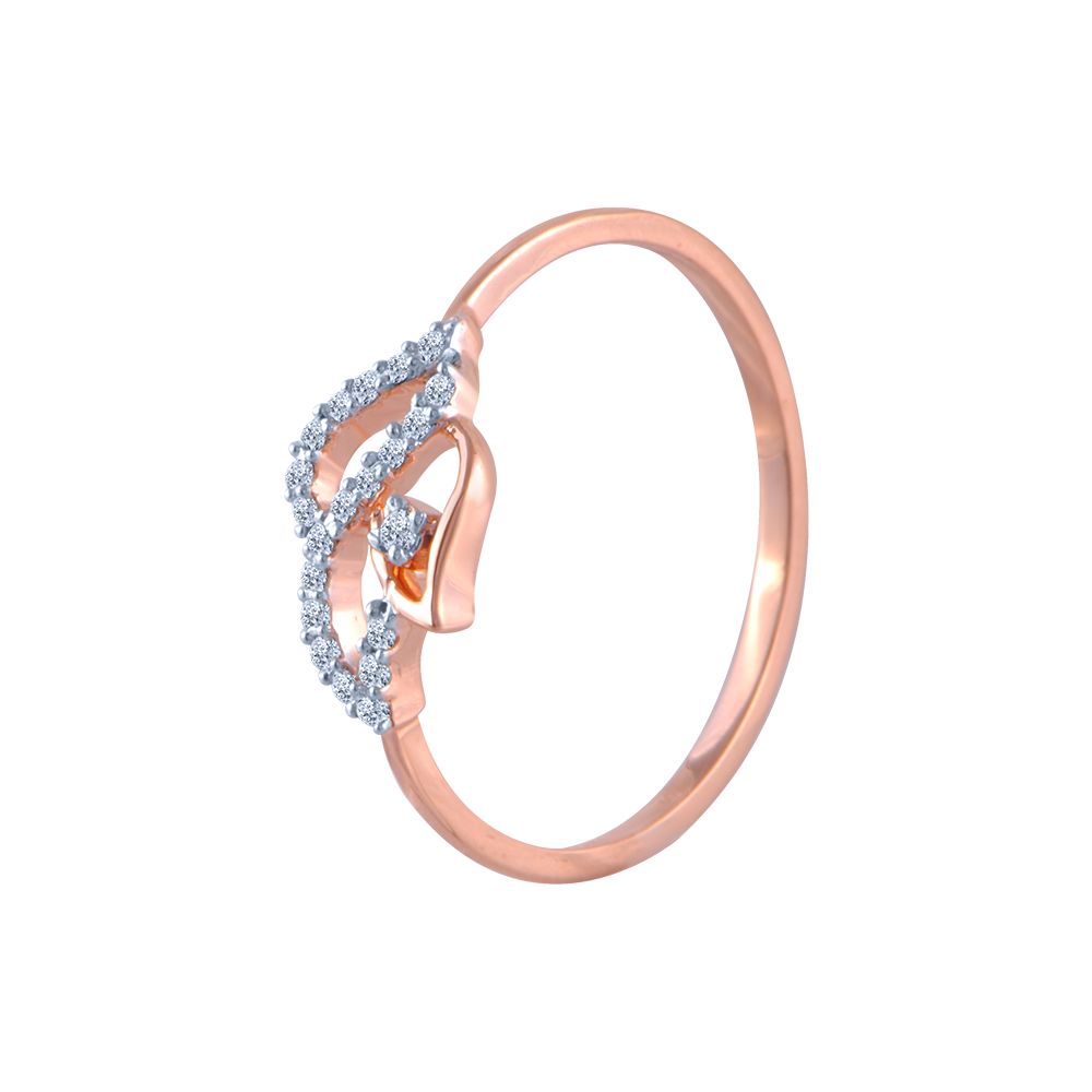 18k (750) Rose Gold and Diamond Ring for Women