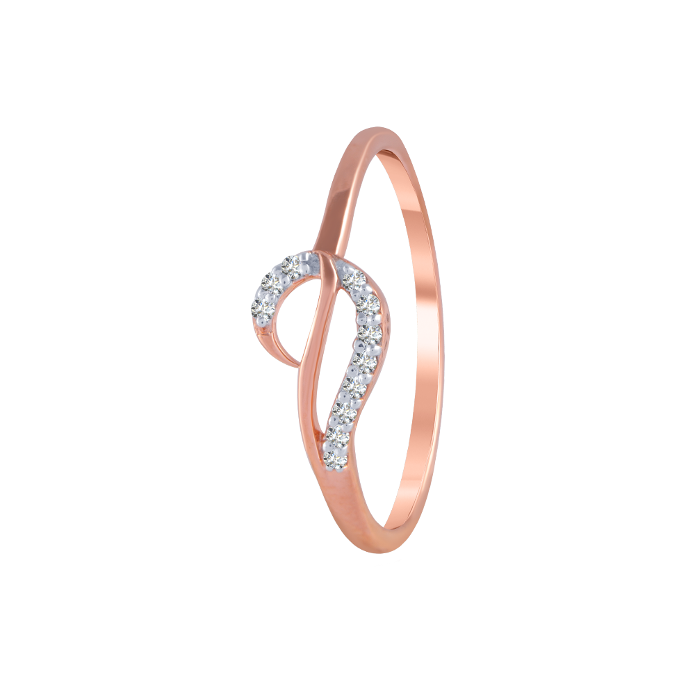 SHIYAO Rose Gold Women Girls Rings Leaf Ring with Zircon Wedding Ring  Promised Rings Birthday Gift for Her(Rose Gold-9) - Walmart.com
