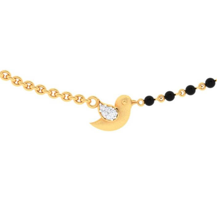 Diamond mangalsutra hot sale pc jewellers