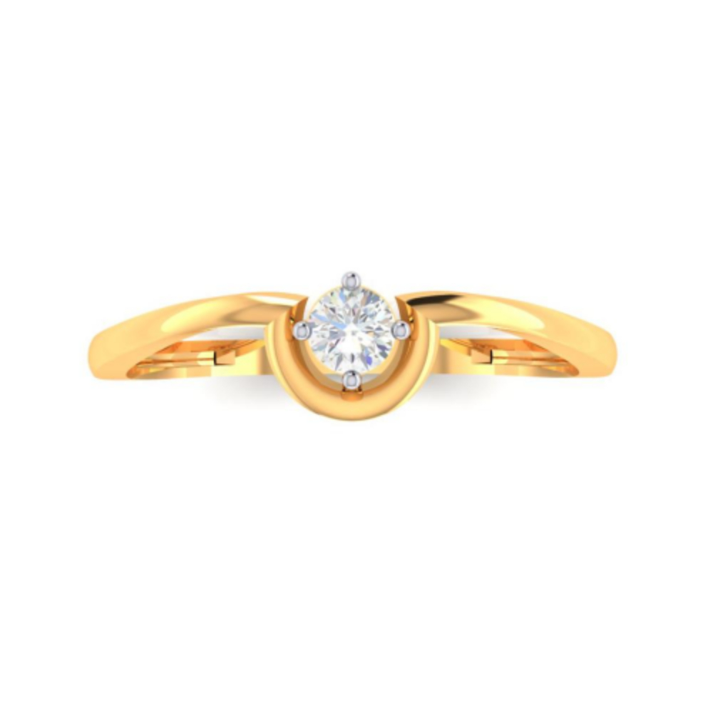 P.C. Chandra Jewellers 22k (916) BIS Hallmark Yellow Gold and American Diamond  Ring for Men (Size 23) - 4.11 Grams : Amazon.in: Fashion