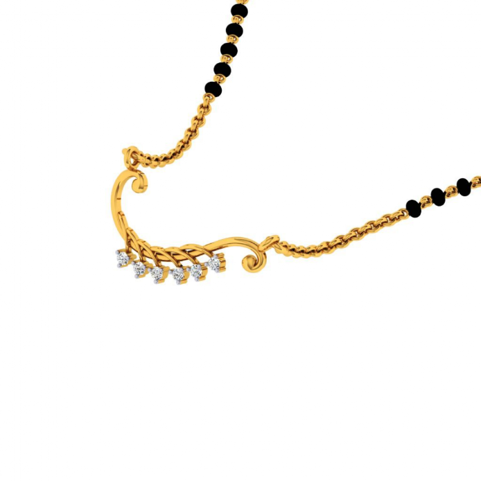 18KT (750) Yellow Gold and Diamond Pendant for Women