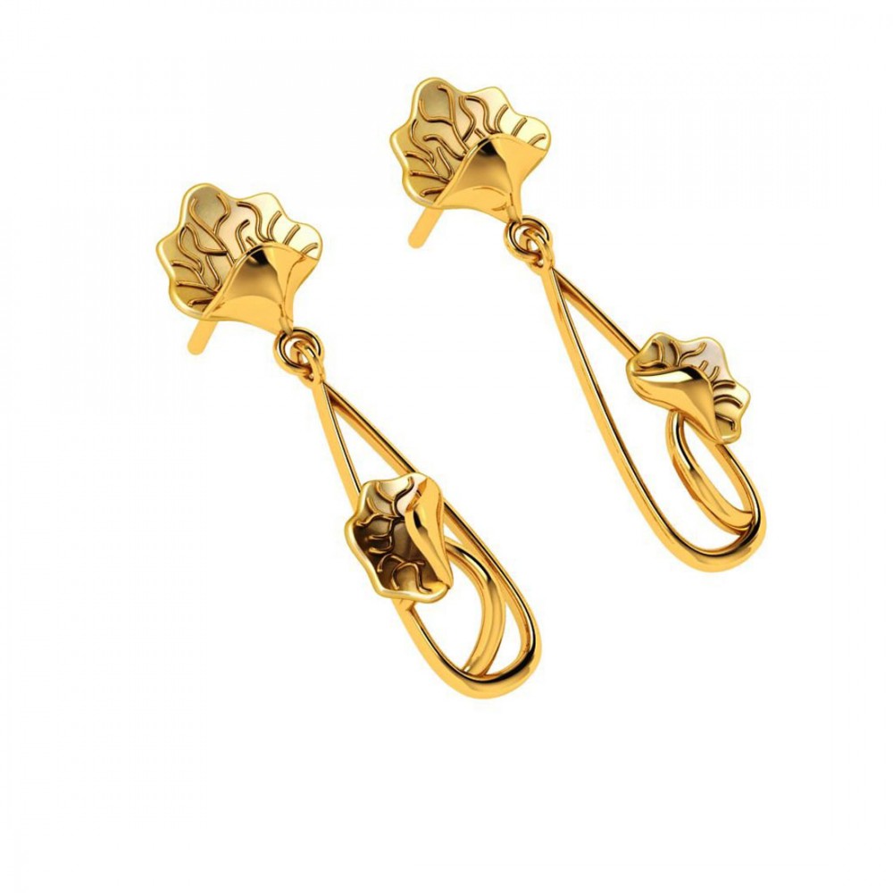 18KT (750) Yellow Gold Earrings for Women
