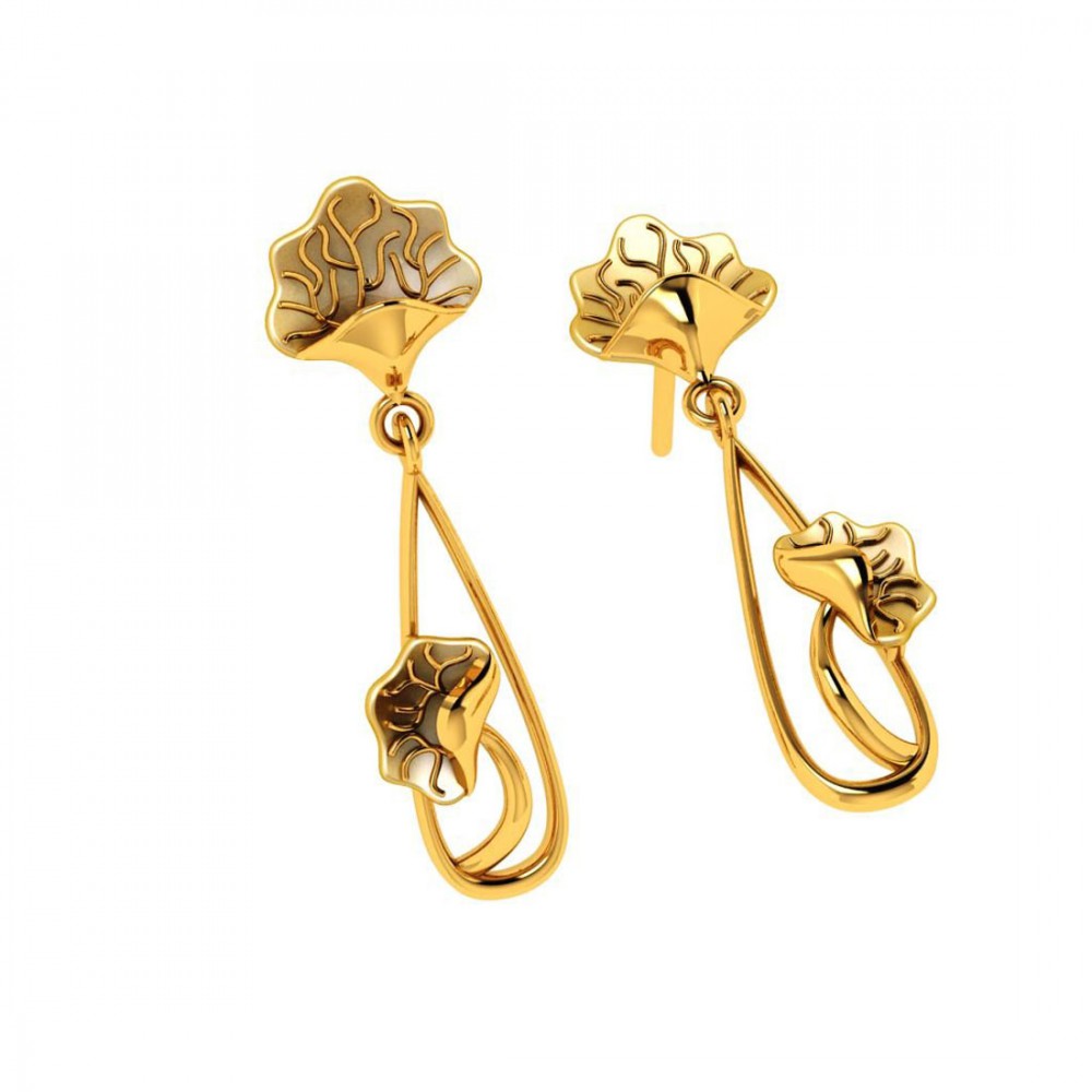 18KT (750) Yellow Gold Earrings for Women