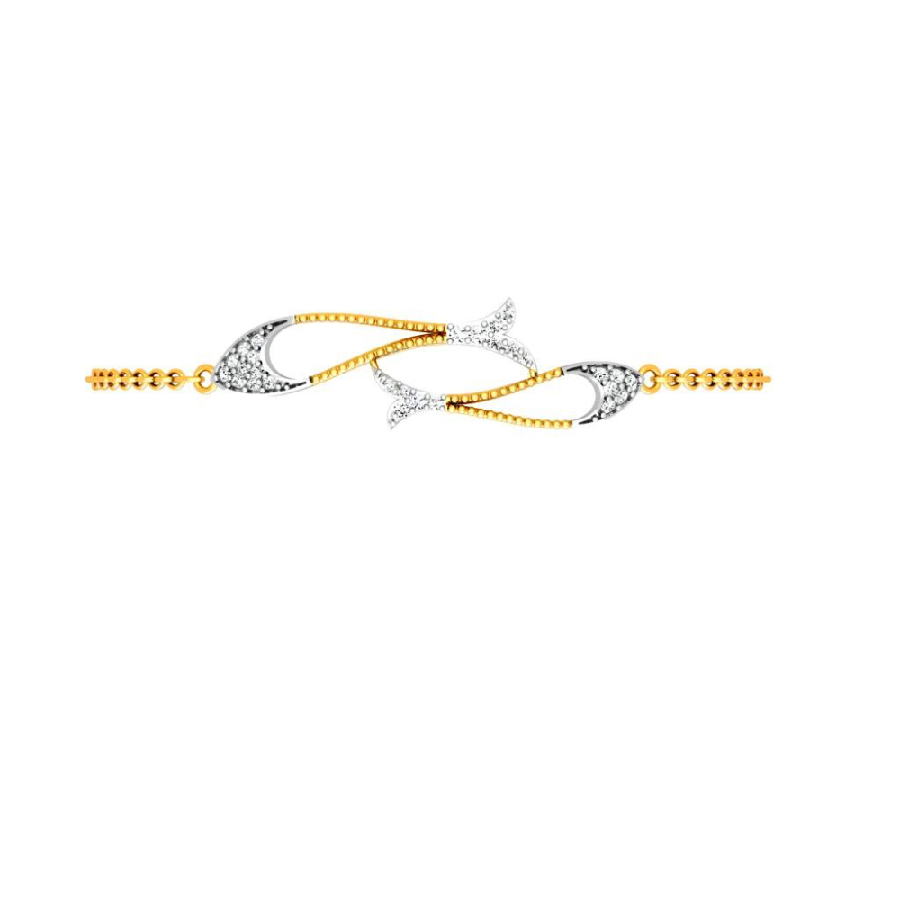 P.C. Chandra Jewellers 10KT Yellow Gold and American Diamond Bangle for  Women | Gold bangles design, Gold bangles, Bangle designs