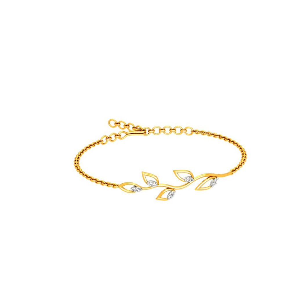 Golden Leaf Affair Diamond Bracelet 