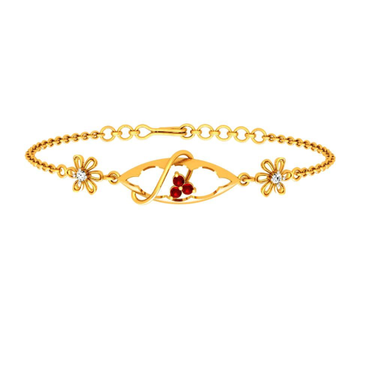 Fashionable Design Linked with Diamond Gold Plated Chain Bracelet Combo -  Style A002 – Soni Fashion®