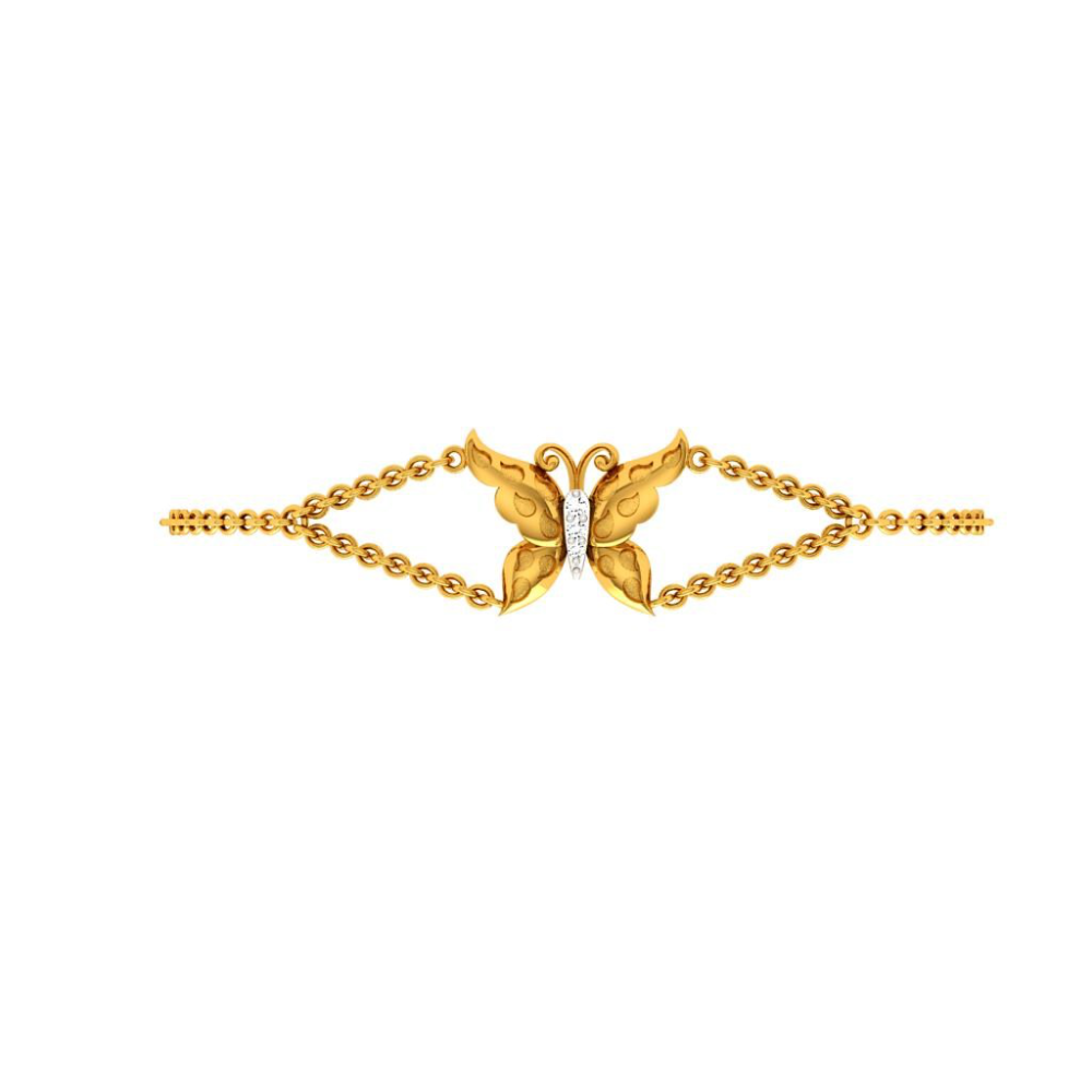 Opulent Traditional Gold Bracelet - PC Chandra Jewellers