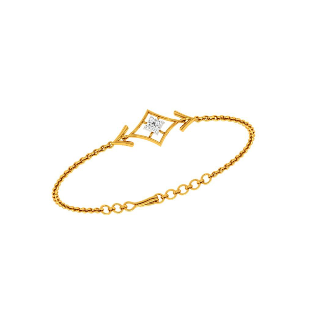 Zuriijewels triangle & rough stone bracelet - ZURII - 4252119
