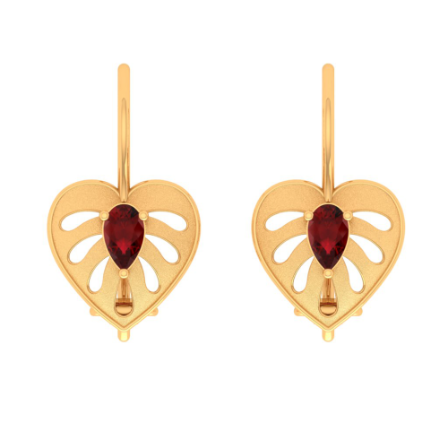 Amazon.com: Gem Stone King 14K Yellow Gold Red Garnet Women Basket Stud  Earrings (3.70 Ct Round 8MM): Clothing, Shoes & Jewelry