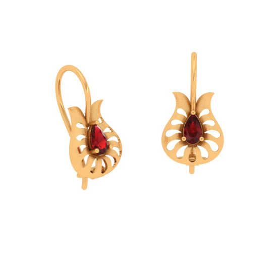 Finesse floral gold earrings