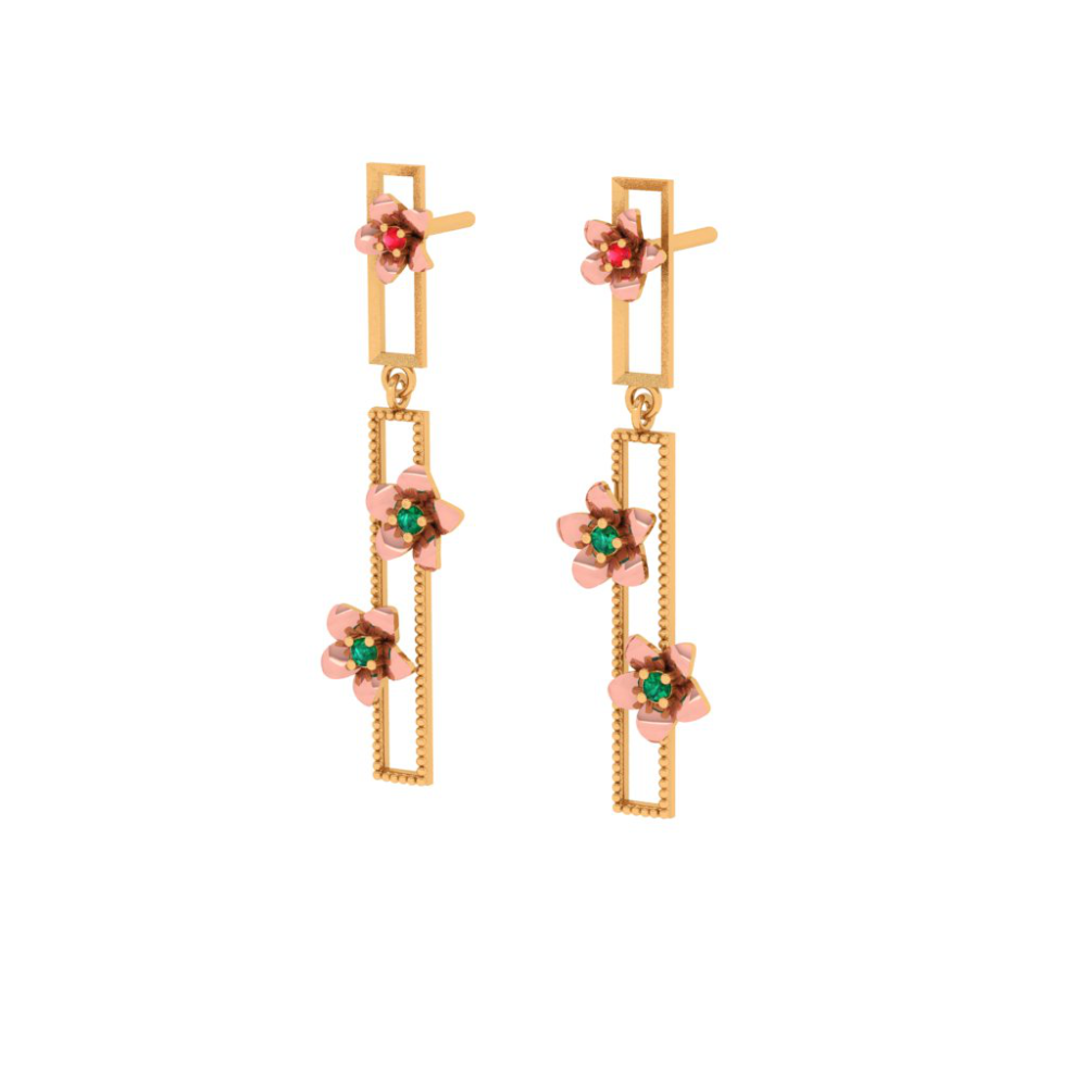 Floret Gold Earrings