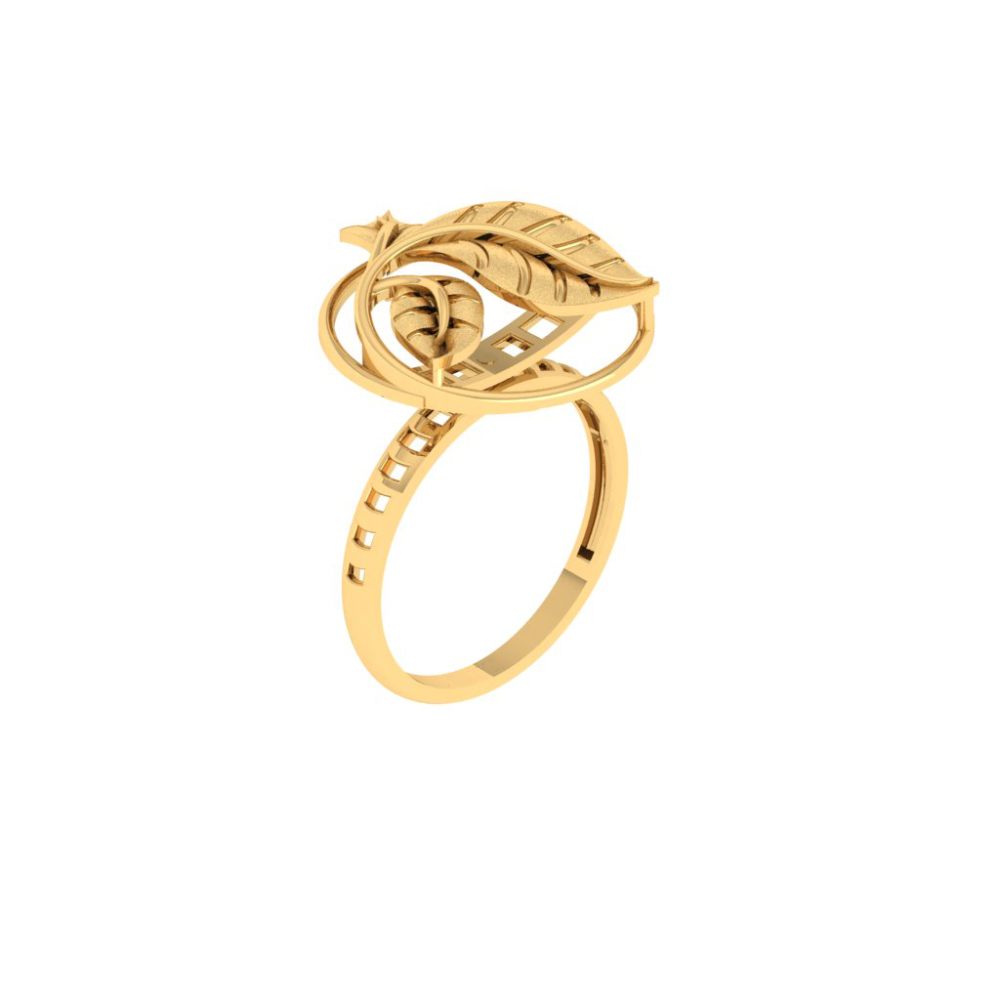 Shimmering Classy Gold Ring 