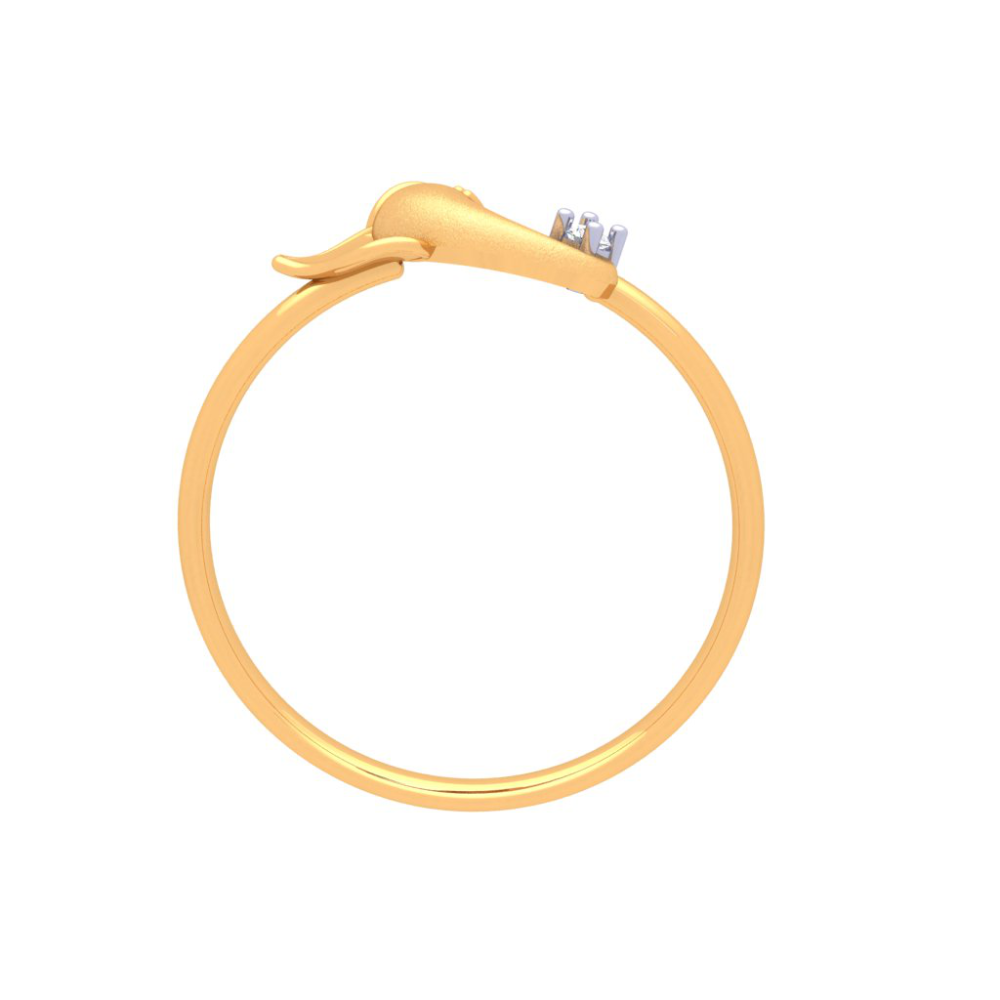 P.C. Chandra Jewellers 18k (750) Yellow Gold and Solitaire Ring for Men :  Amazon.in: Fashion
