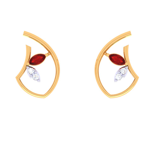 Women's 18k Diamond Clip on Earrings: PC Chandra Jewellers