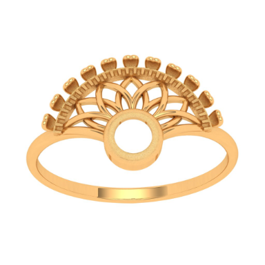 White Kundan,Stones,Thilagam Flower Design Kundan Premium Quality Finger  Ring Buy Online