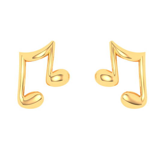 Wholesale Trendy silver music symbol stud earrings fine jewelry From  malibabacom