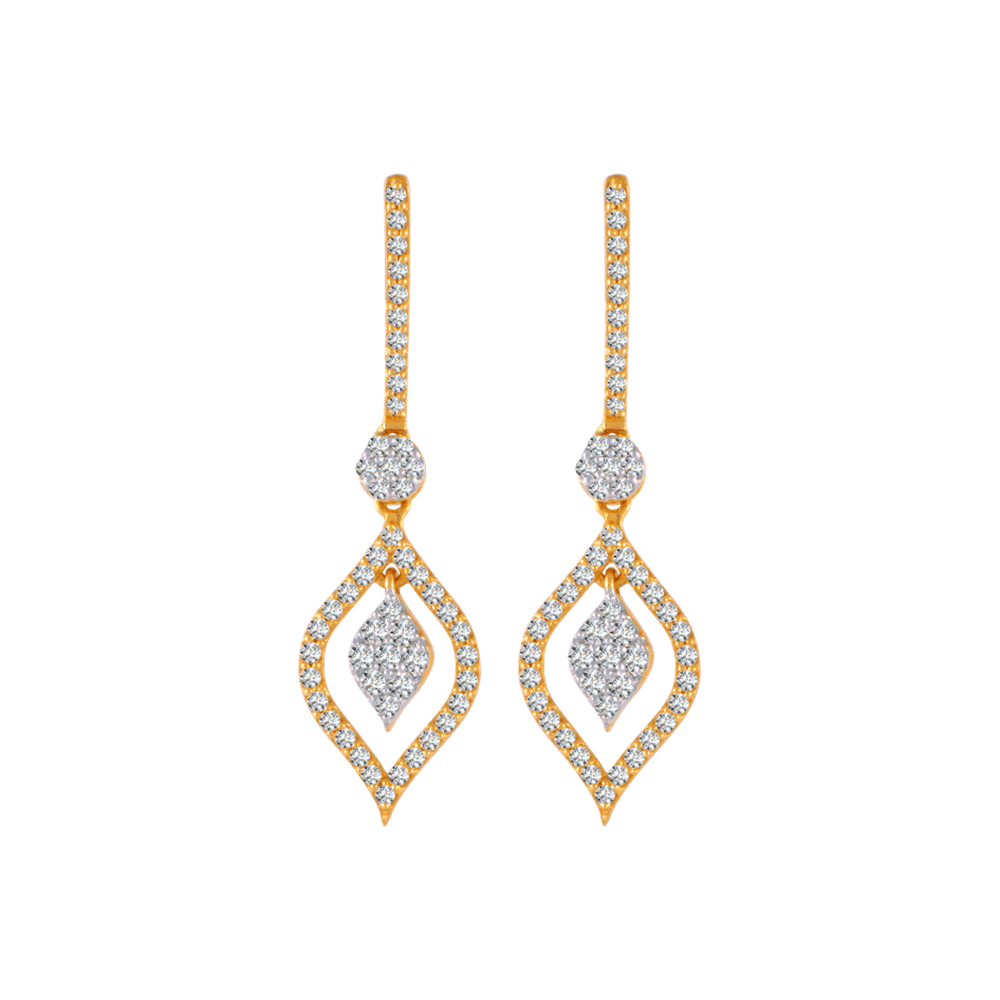 18kt white gold earrings with diamonds in silver - Yeprem | Mytheresa