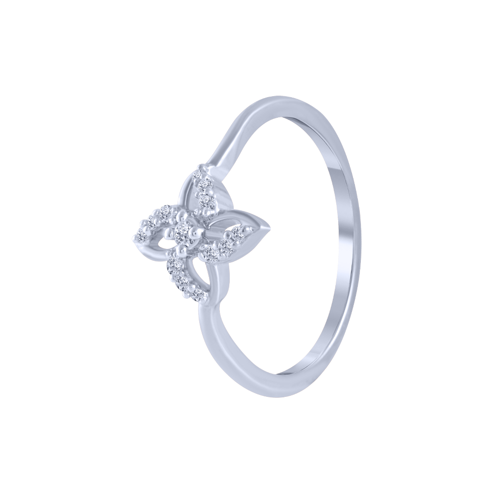18KT (750) White Gold and Diamond Ring for Women