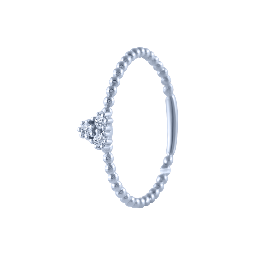 18k (750) White Gold and Diamond Ring for Women