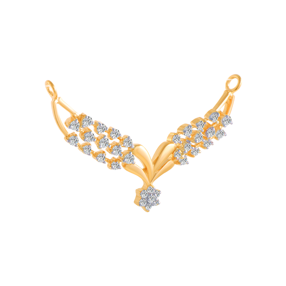 18KT (750) Yellow Gold and Solitaire Pendant for Women