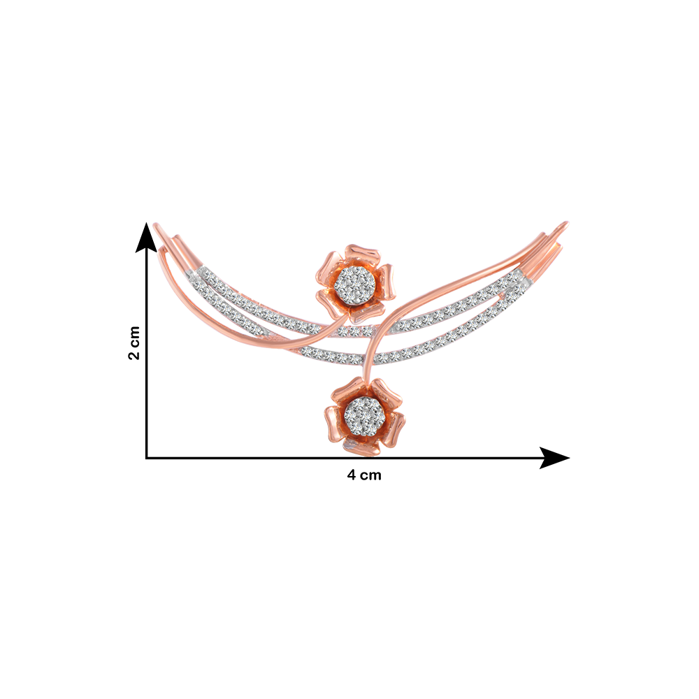 18KT (750) Rose Gold and Solitaire Pendant for Women