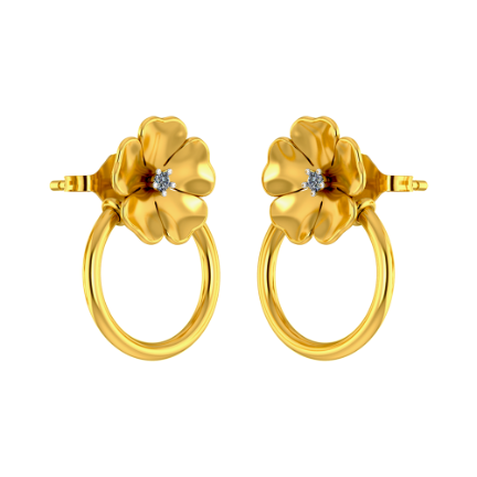 18K GOLD HUGGY DIAMOND EARRINGS - Roberto Coin - North America